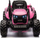 Traktor lodër me bateri Leantoys HC-306, 24V, LED, rozë