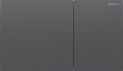 Pllakë shkarkimi Geberit Sigma70, inoks, e lehtë për pastrim, e zezë black brushed chrome