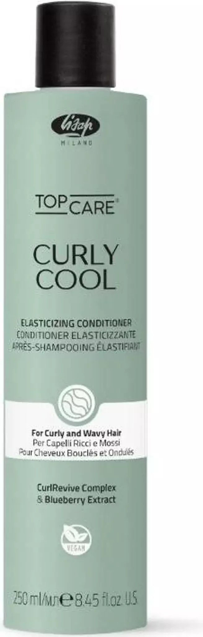 Balsam flokësh Lisap Top Care Curly Cool, për flokë kaçurrela, 1000 ml, jeshil
