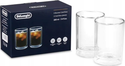 Set gotash xhami DeLonghi Cold Brew, Double Wall, 220 ml, transparente