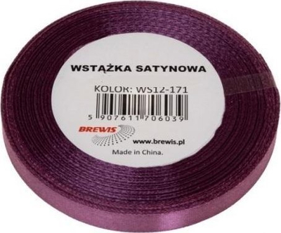 Shirit satin Plum, 12mm, 32m, lejla e errtë