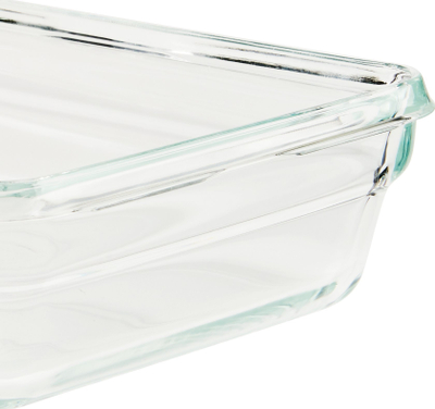 Enë ruajtëse Emsa Clip&amp;Close Glass, 800 ml, qelq, e kuqe