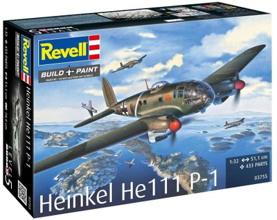 Model aeroplani Revell Heinkel He 111 P-1, 1:32, 433 pjesë