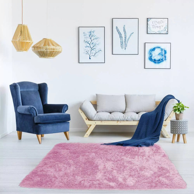 Tapet Strado Shaggy, 120x170 cm, poliestër, rozë PinkPanther