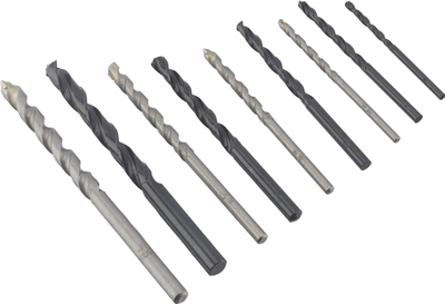 Set shpuese Irwin HSS, 9 copë, për beton edhe metal, me kuti