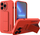 Kuti mbrojtëse Wozinsky Kickstand Case për iPhone 13, silikoni i butë, me stand, e kuqe