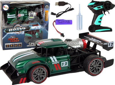 Makine sporti me telekomande Brave Drift, R/C 1:16, bateri rikarikueshme, jeshile