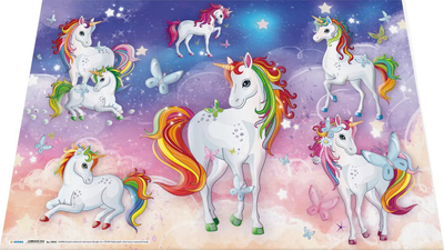 Bllok shkrimi HERMA Unicorn, set 3 copë, 55x35cm, shumëngjyrësh