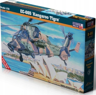Model helikopter MisterCraft EC-665 Kangaroo Tigre, shkalla 1:72, plastik, shumëngjyrësh