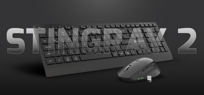 Set tastierë edhe maus Natec Stingray 2, pa tela, me Bluetooth, ngjyrë e zezë