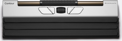 Maus qendror Contour Design RollerMouse Go Compact pa kabllo, bardh e zi