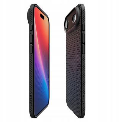 Kapak telefoni Spigen Liquid Air për iPhone 17 Pro, mat, i zi