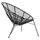 Kolltuk Allegra tip foleje metalike 73x83x86cm (HM5458.02), zezë