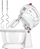 Mikser MPM MMR-17Z, 300W, 2.4L, i bardhë