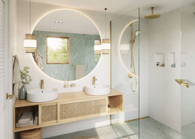 Dorezë dere dushi Hansgrohe AddStoris, metal, optik ari i lustruar