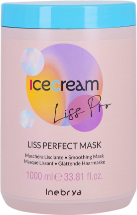 Maskë për flokë Inebrya Ice Cream Liss Pro, 1000 ml