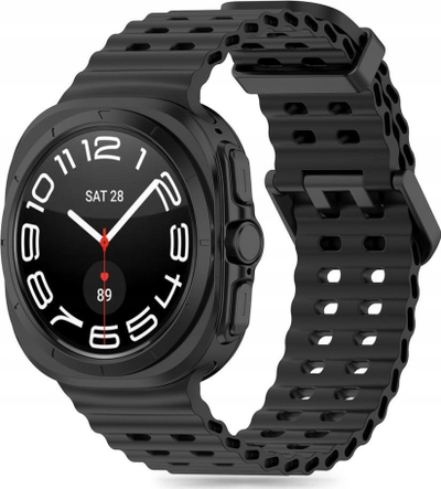 Rrip ore Tech-Protect Iconband për Samsung Galaxy Watch Ultra 47mm, TPU, sportiv, i zi