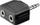 Adapter audio Goobay A082, ndarës 3.5mm, 1 në 2, i zi