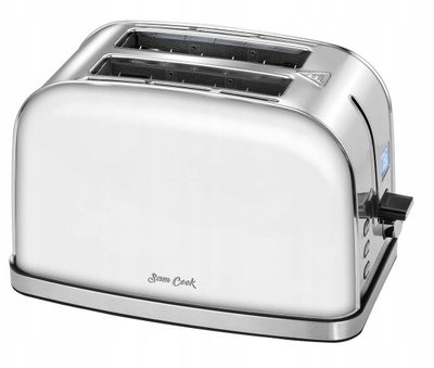 Tостер SAM COOK PSC-60/W, 950W, 8 нивоа на печење, LCD екран, бел