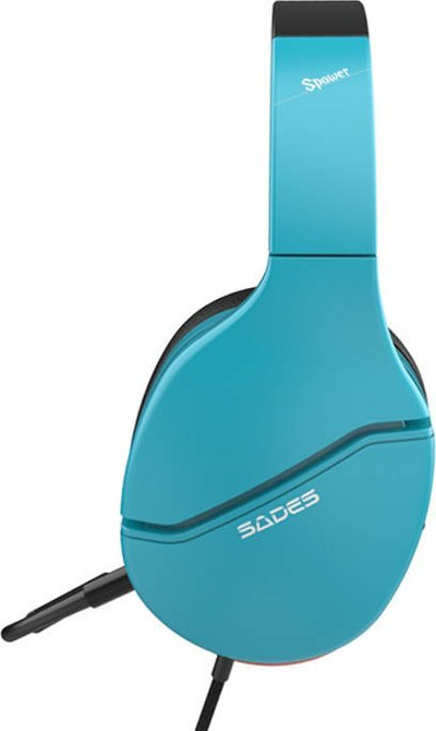 Гејминг слушалки Sades Spower SA-725, 40mm, 3.5mm, сина боја
