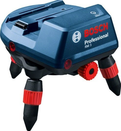 Mbajtës lazer Bosch RM 3, për ambiente të brendshme, me Bluetooth