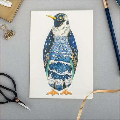 Kartolinë DM Collection A094 B6, pa tekst, me zarf Penguin