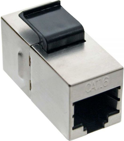Adapter rrjeti InLine RJ45 femër në femër, CAT 6 STP, modul Snap In