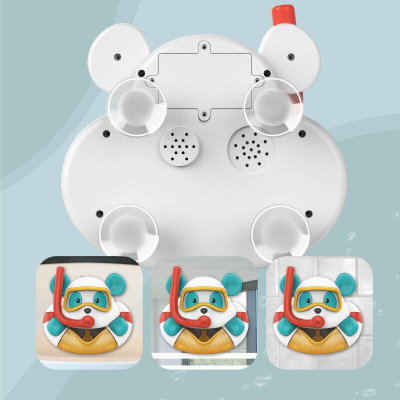 Lodër për banjo LEAN Toys Bath Toy Bear, bën flluska sapuni, me shumë ngjyra