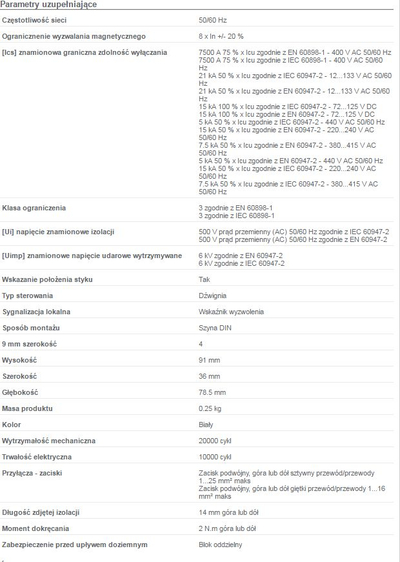 Ndërprerës miniaturë Schneider Electric iC60H A9F07220, 20A, 2 pole, kurba C