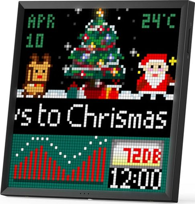 Ekran dekorativ Divoom Pixoo 64, 64x64 Pixel Art, Bluetooth WiFi, i zi