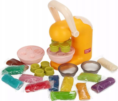 Set plasteline MEGA CREATIVE 544111, me aksesorë, shumëngjyrëshe
