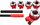 Filetues i tubave AWTools AW20612, 5 copë 3/8 ", 1/2", 3/4 ", 1", 1-1 / 4 "