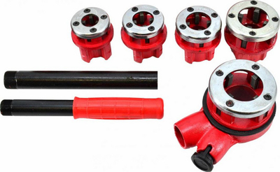 Filetues i tubave AWTools AW20612, 5 copë 3/8 ", 1/2", 3/4 ", 1", 1-1 / 4 "