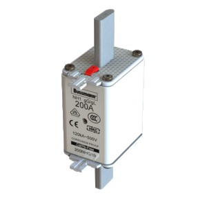 Siguresë NH Eaton 200NHG1B, 200A, 500V gG, e bardhë