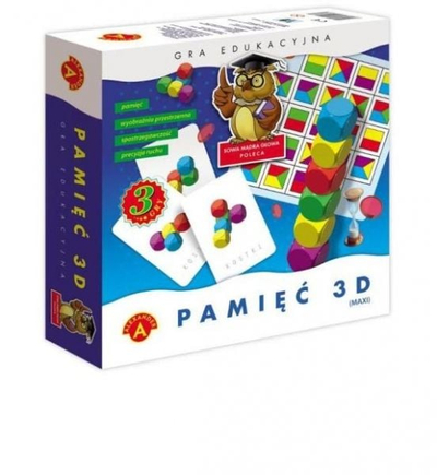 Lojë shoqërore Alexander 3D Memory Game Maxi 0530, set me kubikë, për fëmijë