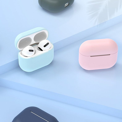 Mbulesë silikoni Hurtel për AirPods 3, e butë, e zezë