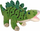 Lodër pelushi Beppe Stegosaurus 12213, 30cm, jeshile