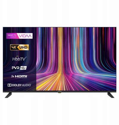 Телевизор Kiano Elegance 50", 4K, Smart VIDAA, црн