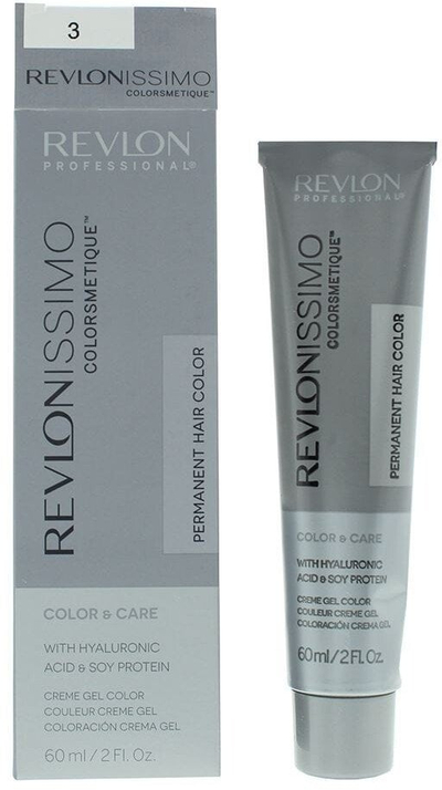Боја за коса Revlon Revlonissimo Colorsmetique 3, 60 ml, темно кафеава