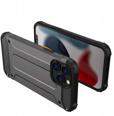 Mbrojtëse telefoni Hurtel Hybrid Armor, për iPhone 14 Pro Max, hibride, e zezë