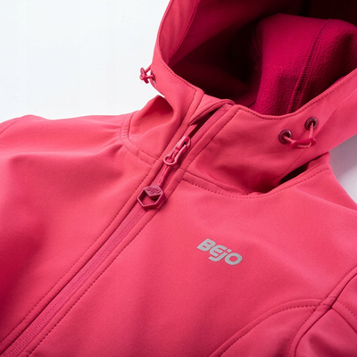 Jakne softshell për fëmijë Bejo Juvia Jr, me kapuç, e papërshkueshme nga uji, blu