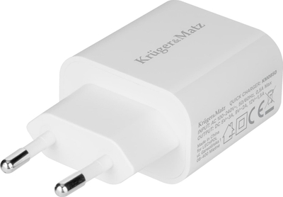 Karikues muri Kruger&amp;Matz KM0850, 1x USB‑C, 18W, i bardhë