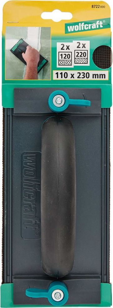 Set lëmues Wolfcraft 8722000, mistri lëmimi, 4 rrjeta gërryese