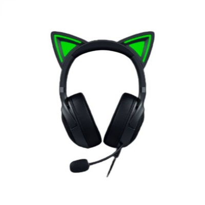 Kufje gaming Razer Kraken Kitty V2, USB A, me mikrofon, të zeza