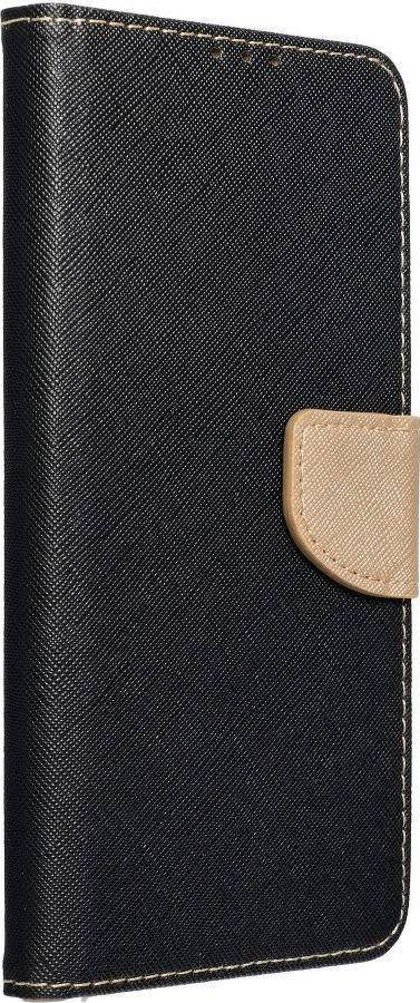 Kapak libri Fancy për Xiaomi Redmi 10, me xhepa kartash, me magnet, i zi me bezhë