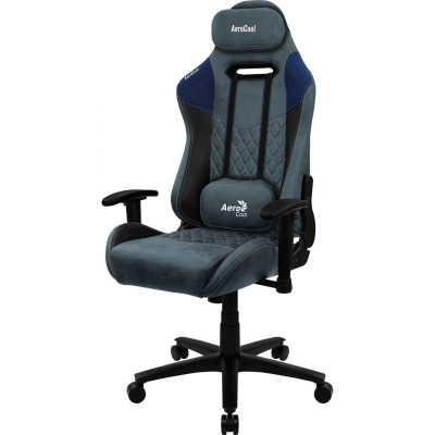 Karrige gaming Aerocool Duke, ergonomike, mban deri 150 kg, blu