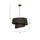 Llambë tavani metal+pëlhurë Ø32×70 cm (HM7356.02)