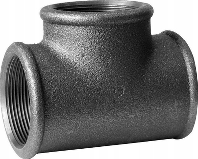 Bashkues T gize B1, 1 1/2", fileto e brendshme, i zi