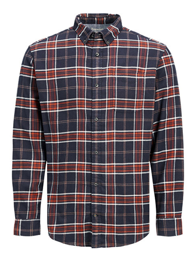Këmishë JACK&JONES JJECLASSIC Slim Fit, e kaltër/kuqe