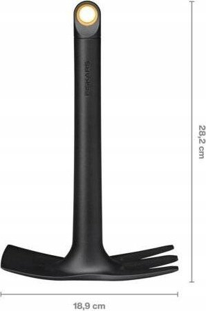 Lopatë kopshti Fiskars Solid Planters Hoe, plastike e fortë e përforcuar, e zezë